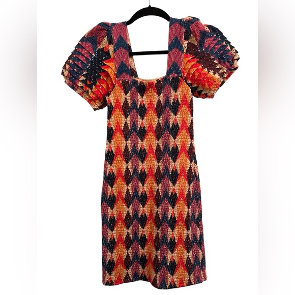 FARM Rio Dresses & Skirts - FARM Rio Lindeza Grafica Mini Dress XS Colorful Graphic Print